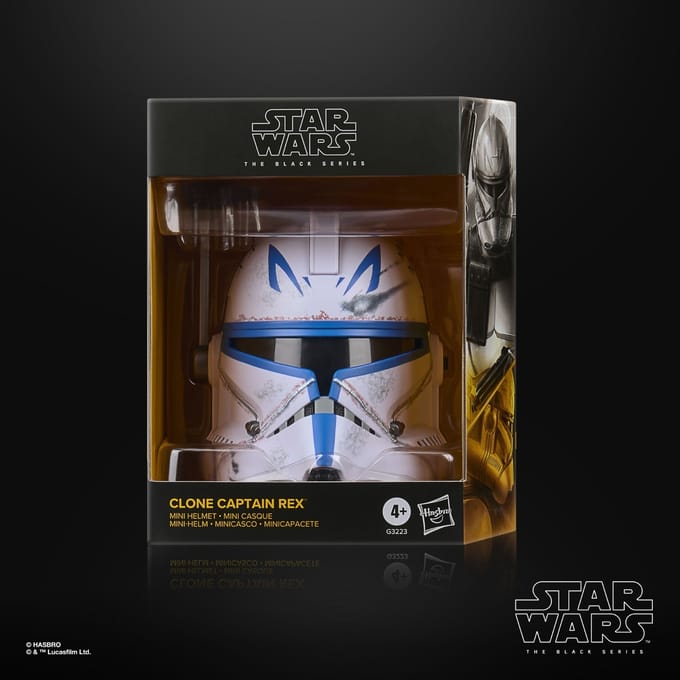 Star Wars The Black Series Clone Captain Rex, Star Wars: The Clone Wars Premium 15-cm-scale Mini Display Helmet