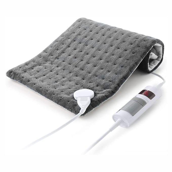 Aura® Warmtekussen Elektrisch - Warmtekussen - Warmtedeken - 6 Niveau's - Grijs - 30cm x 60cm x 2m