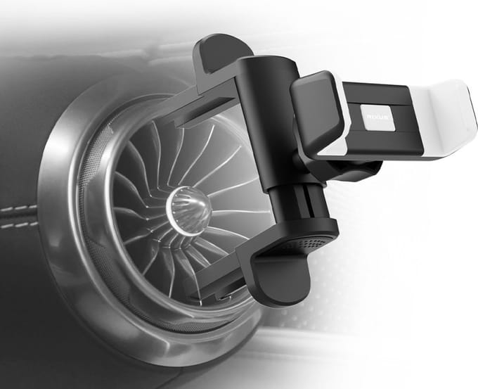 Rixus Universal Mercedes Benz Car Vent Holder Black