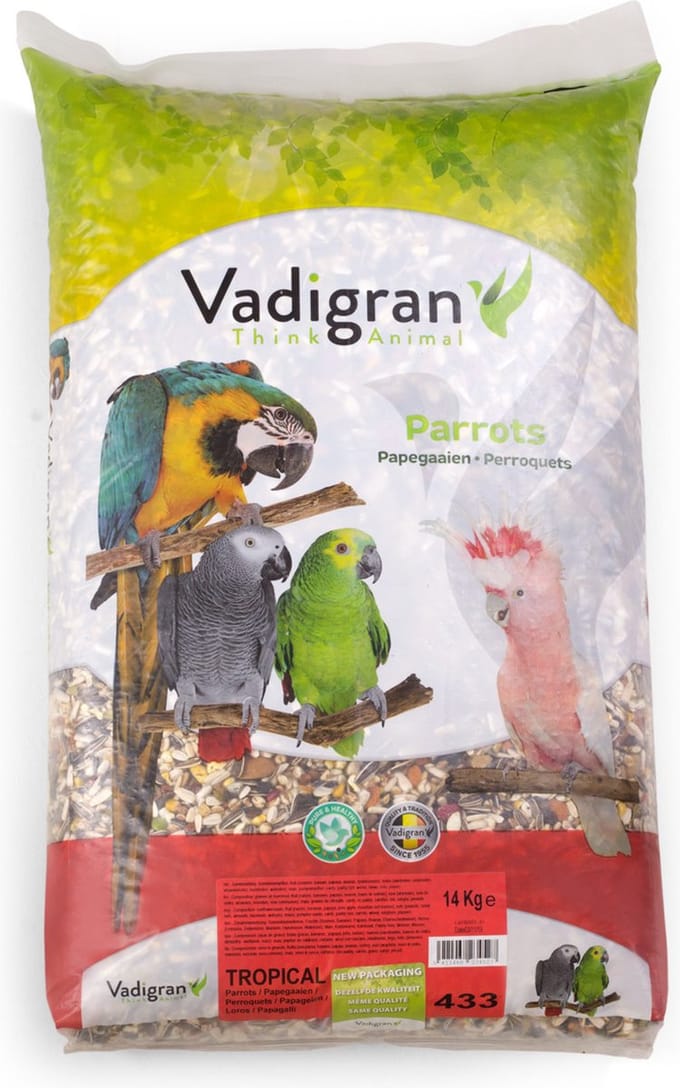 Vadigran Papegaaienvoer Tropical 14 kg