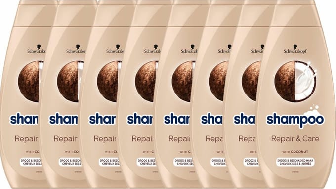 Schwarzkopf Shampoo - Repair & Care - 8 x 400 ml