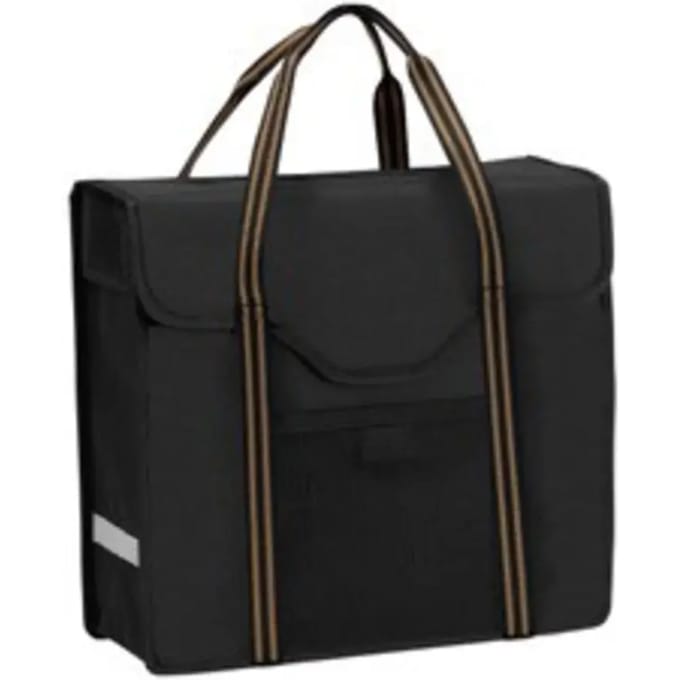 Willex Shopper - Enkele Fietstas - Black/light brown