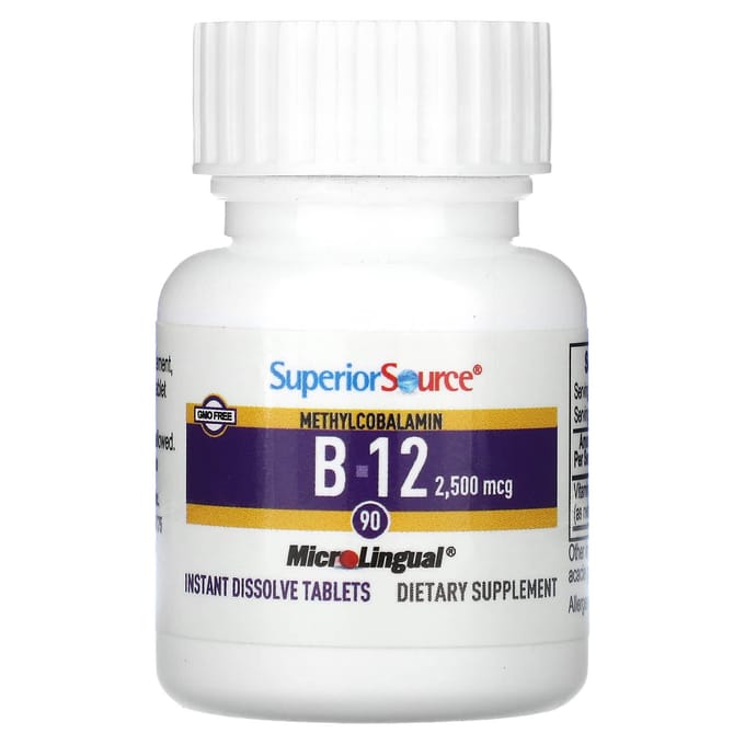 Methylcobalamine B-12, 2.500Mcg, 90 Direct Oplosbare Tabletten