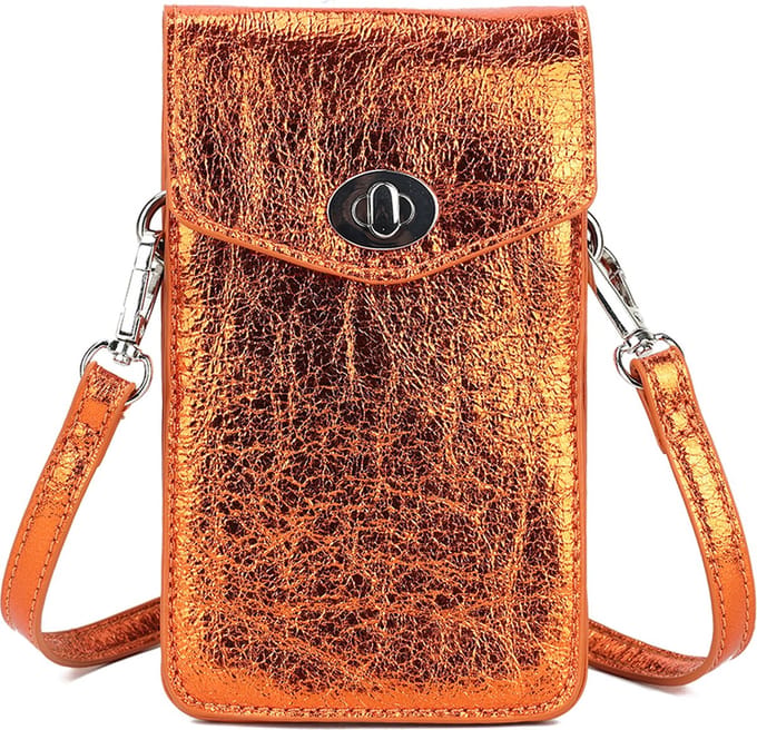 Giuliano Metallic Telefoontas Britt - oranje