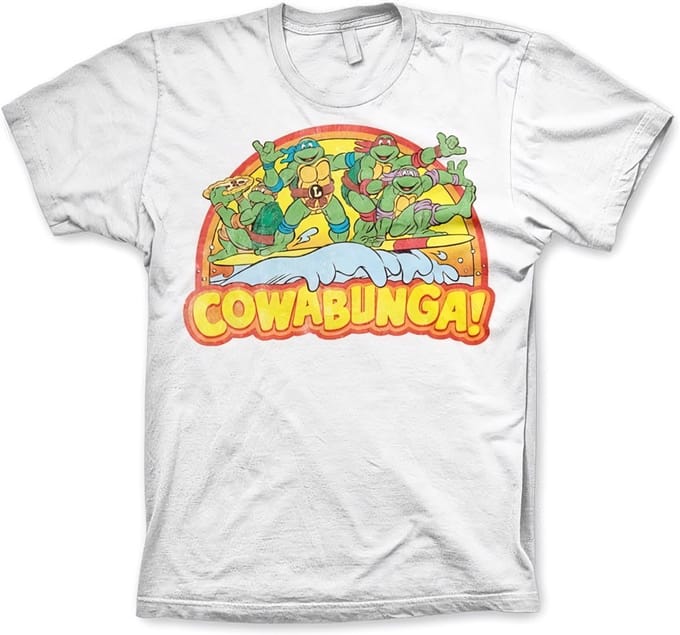 Teenage Mutant Ninja Turtles Heren Tshirt -M- Cowabunga Wit