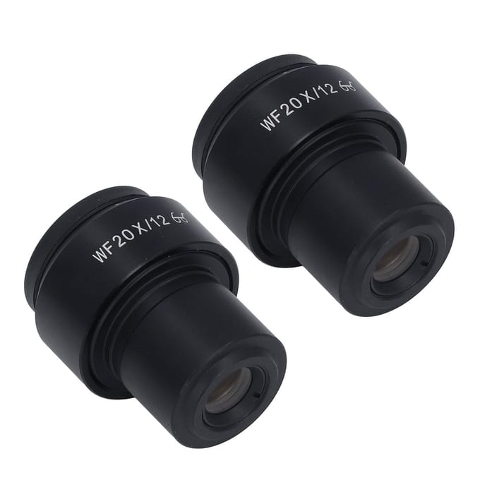 2 Stuks Microscoop Oculair WF20X Groothoek Verstelbare Dioptrie Optisch Microscoop Oculair met 30mm