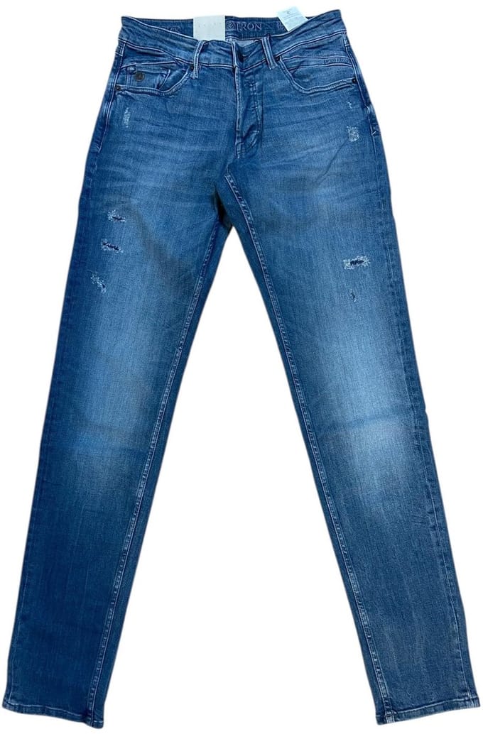 CAST IRON SHIFT BACK SLIM TAPERED BLUE HEAVEN WASH JEANS - MAAT W30 X L34