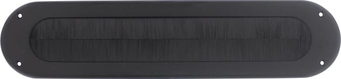 Intersteel Tochtwering ovaal rvs/mat zwart