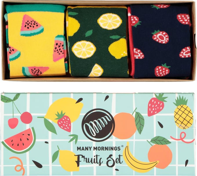 Many Mornings gift set (3-pack) - Fruits Set - Unisex - Maat: 35 - 38