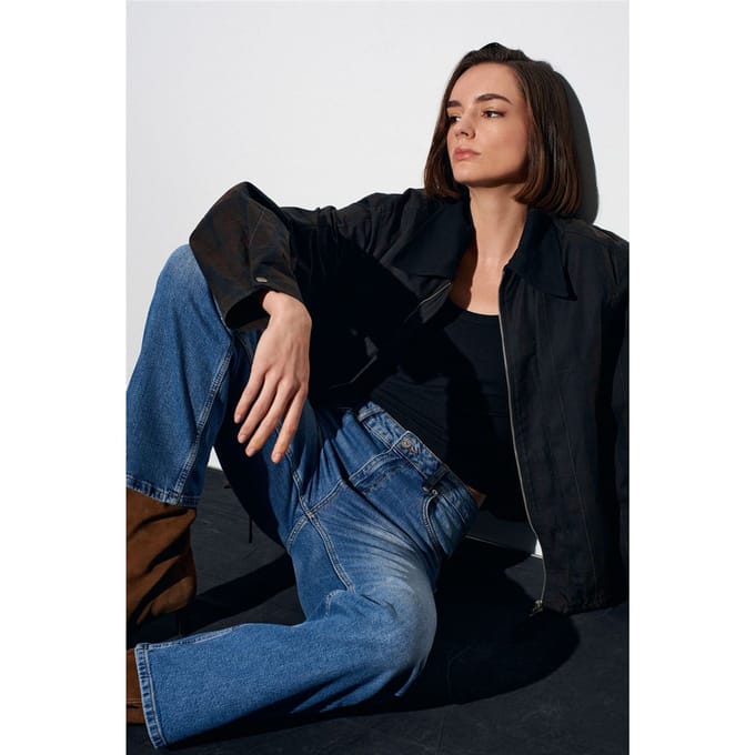 Vrouwen Hoge Taille Wijde Jeans