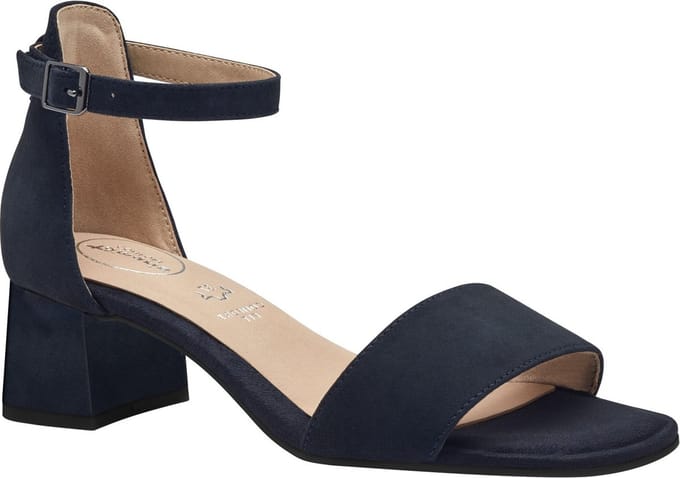 Tamaris COMFORT Essentials Dames Sandalen - NAVY SUEDE - Maat 39