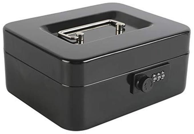Stalen Cash Box met Combinatieslot en Verwijderbare Muntlade