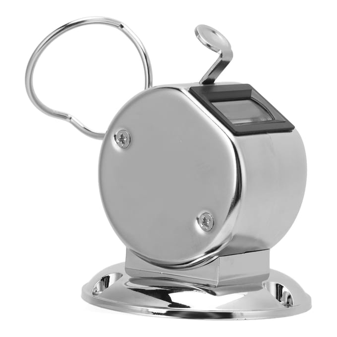 Compteur Clic 4 Chiffres Lettrage Clair Compteurs Manuels Précis Clics avec Coque Métallique pour Rangée black