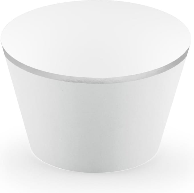 Cupcake vormen – Zilver mix 6 stuks