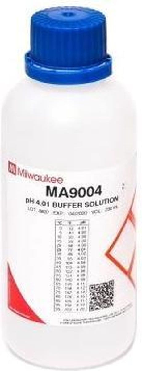 Milwaukee pH 4.01 kalibratie bufferoplossing - Inhoud: 230 milliliter