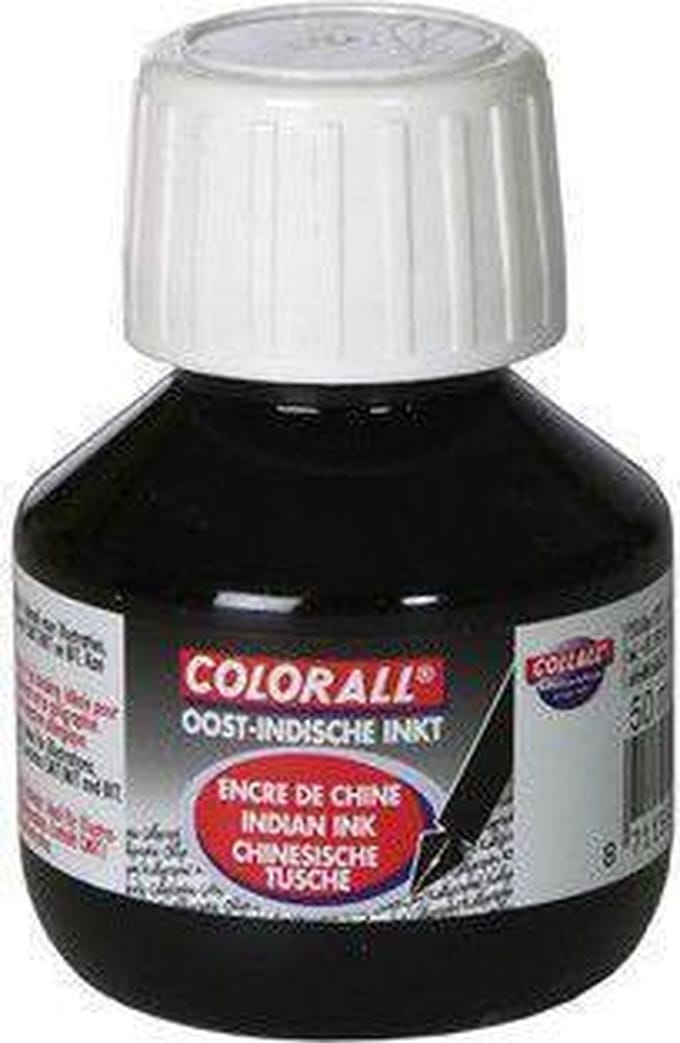 Collall Colorall Oostindische inkt zwart 50ml