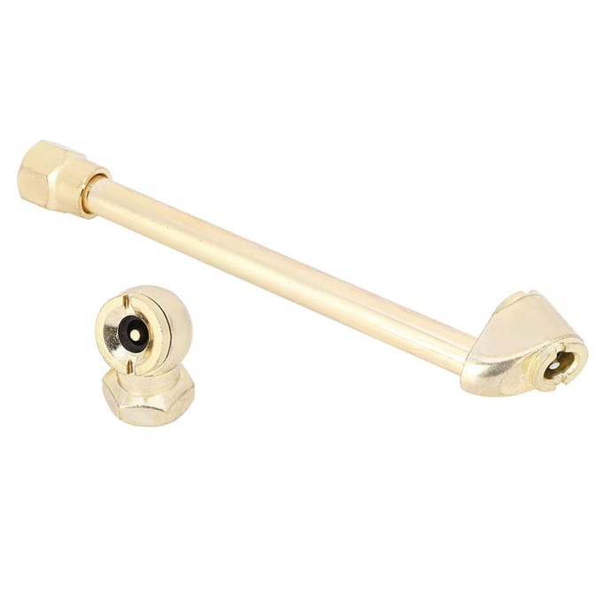 Buse de pompe à filetage interne 14 pouces Tige de pompe Outils pneumatiques Accessoire gonfleur de pneu beige