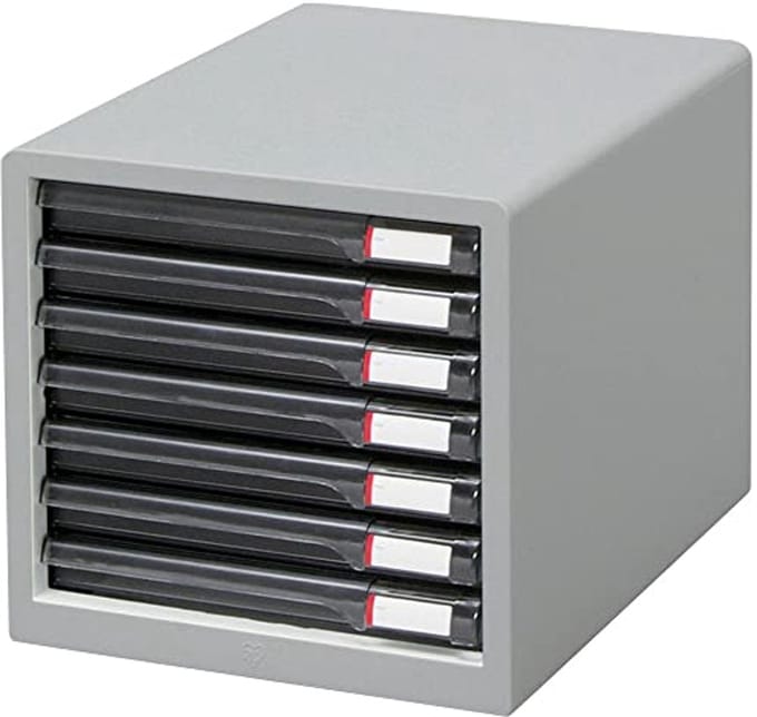 Slanke lichtgrijze brievenbus L-7SR voor Japanse import
