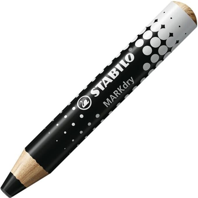 Whiteboardpotlood STABILO MARKdry 648/46 zwart