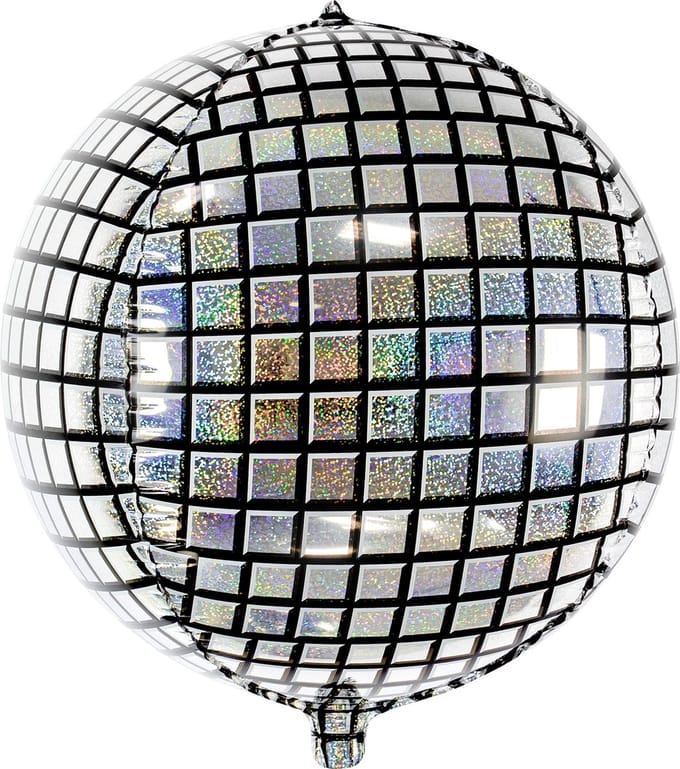 Partydeco - Folieballon rond Discobal