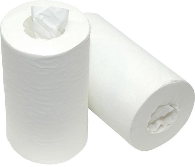 Poetspapier mini op rol 1 laags 120m x 20cm - 12 rollen