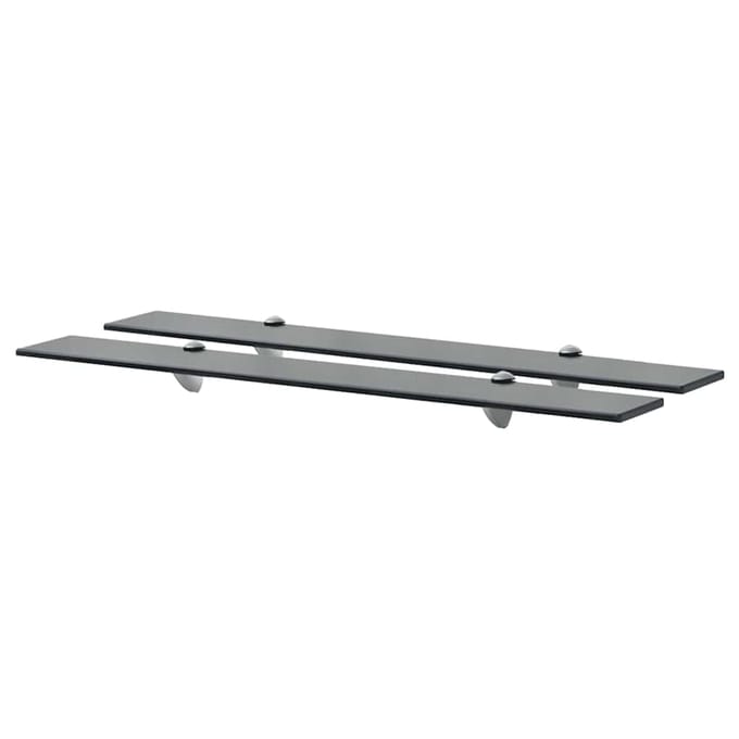 vidaXL - Schappen - zwevend - 2 - st - 80x20 - cm - 8 - mm - glas