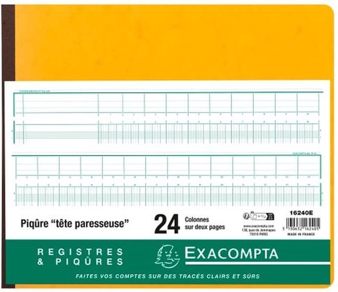 Exacompta Piqure 27x32 uitg ho ofd 24 kol 80 bl