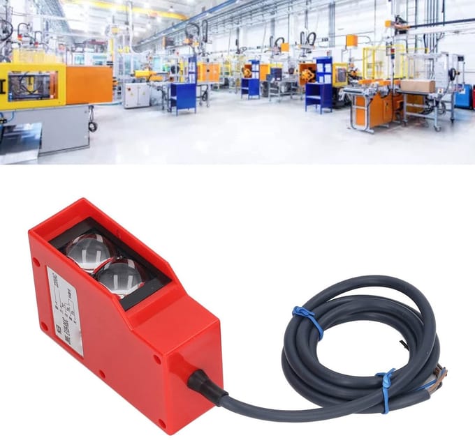 Dailygoody - Foto-elektrische Schakelaar - IP54 Bescherming - 6M Sensing Afstand - Diffuse Reflectie Sensor - Efficiënte detectie - Geschikt voor binn...