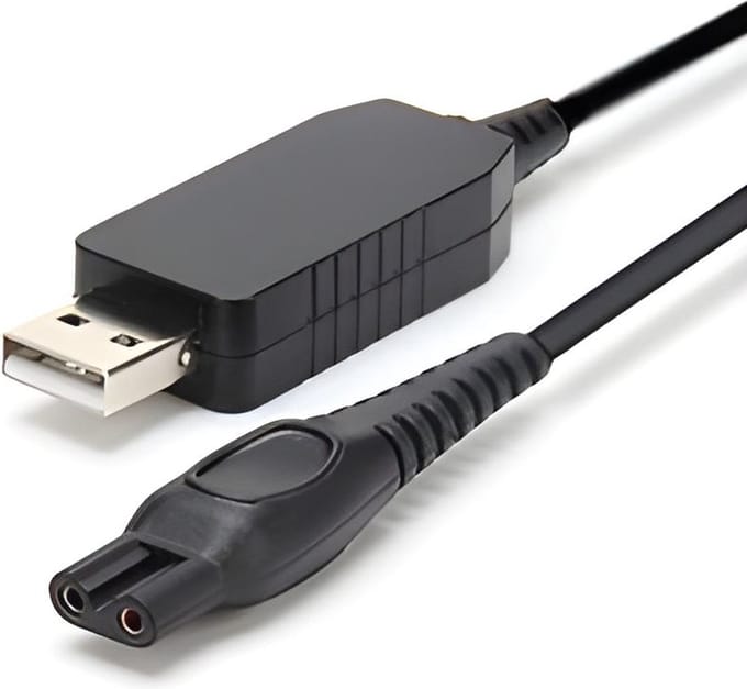 Kbstronics oplaadkabel geschikt voor Philips CP9110, CRP136 en HQ8505