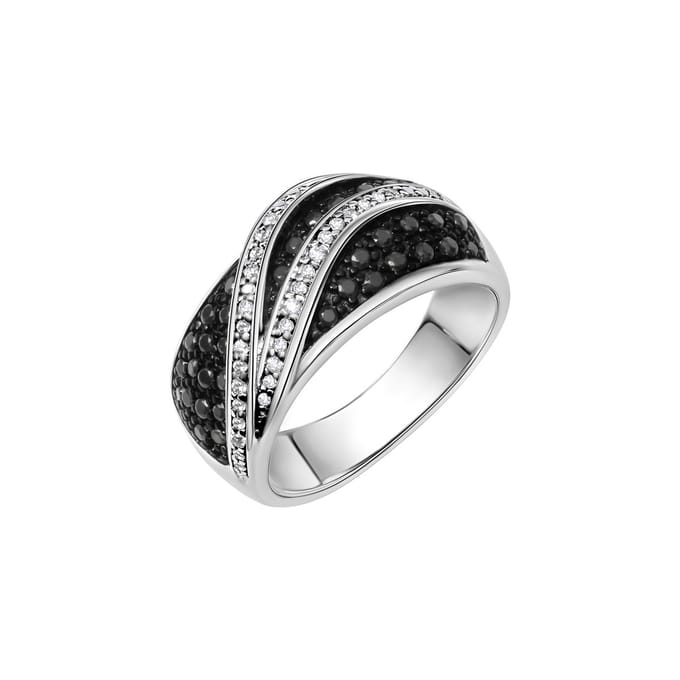 Celesta Silber Ring 925 Silber rhodiniert mit Zirkonia