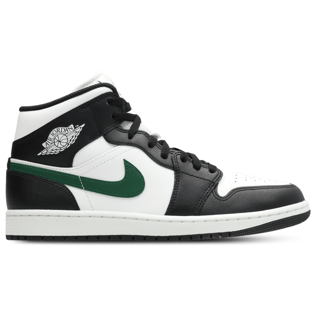 Jordan Aj1 Mid Sneakers Heren - Zwart - Maat 43 - Leer, Synthetisch