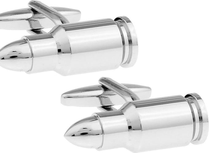 Amanto Manchetknopen Asse - 316L Staal  - Kogel - 9,5x27mm