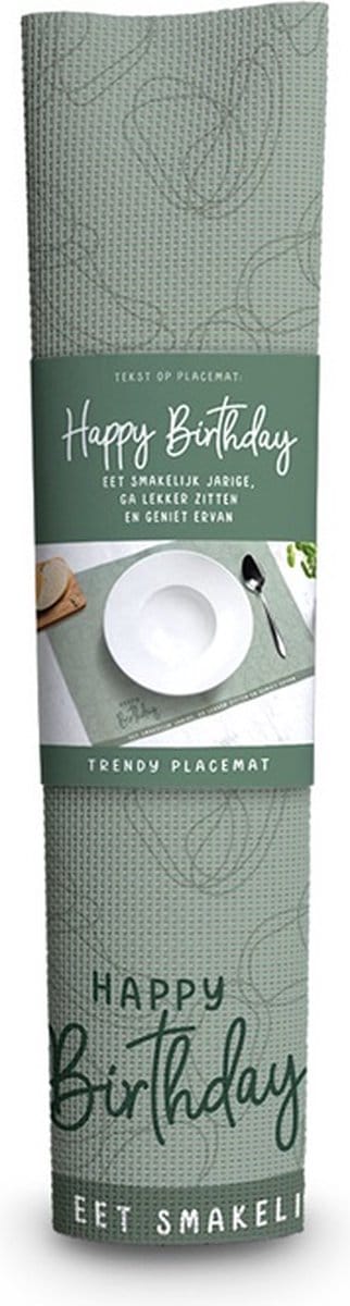 Trendy Placemat  Happy Birthday