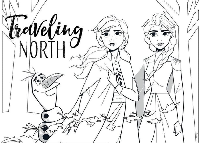 Schetsboek Frozen A4 met stencils en stickers