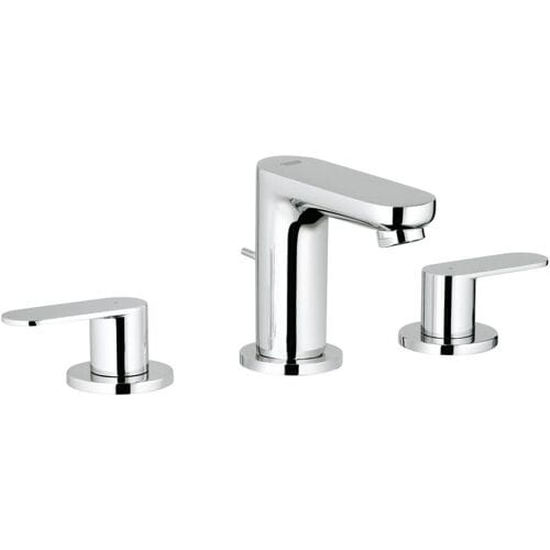 GROHE Eurosmart Cosmopolitan Driegats Wastafelkraan - Lage uitloop - Met trekwaste - Chroom
