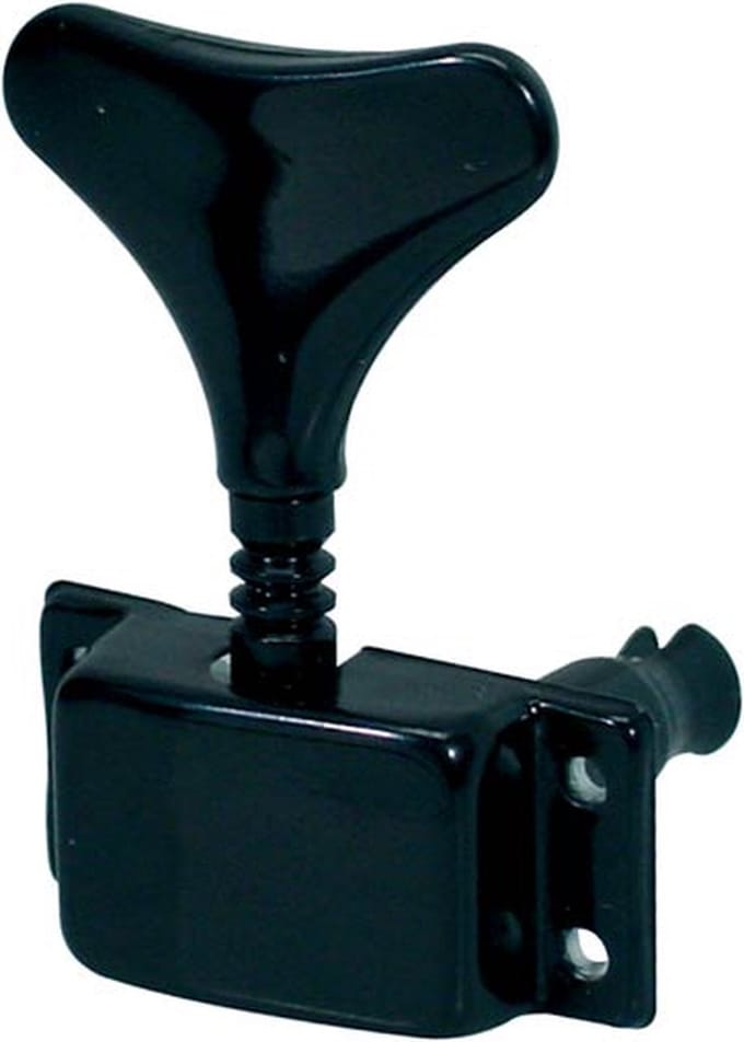 Boston 86-BL machine heads for bass guitar, 4x left, black