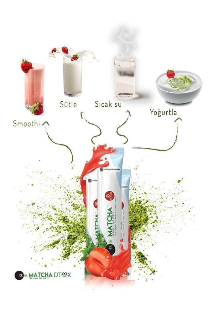 Brûleur Détox Saveur Fraise Premium à base de Thé Matcha 1 PRC