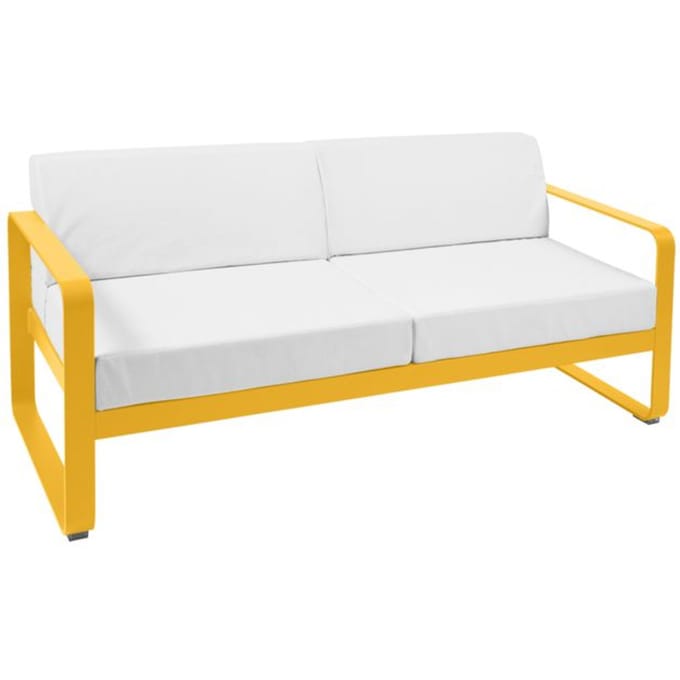 Fermob BELLEVIE 2-zitsbank - C6 Honing structuur - 81 witgrijs