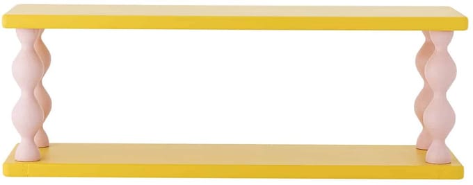 Bloomingville Wandplank Bibiola Geel