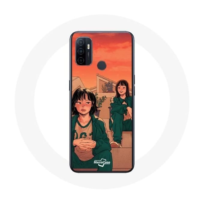 Oppo A53 Case Squid Game Kang Sae Byeok nummer 067 en Ji Yeong nummer 240