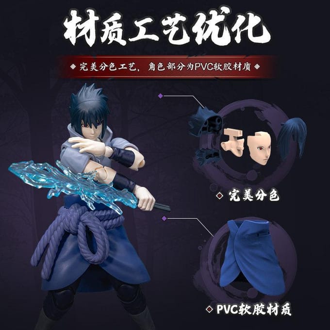 BLOKEES Originele NARUTO Sasuke Minato Boruto Kurama CHAMPION CLASS Serie Echte Gemonteerde Actiefiguren Speelgoed Model Cadeau red