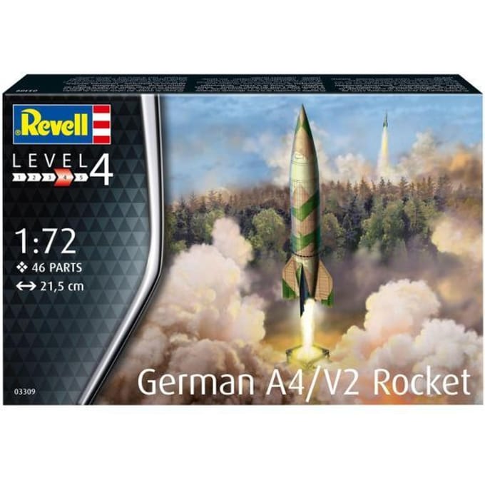 Revell Modelbouwpakket Ruimtevaart - 03309 German A4/V2 Rocket Plastic - 1:72 - Modelbouw