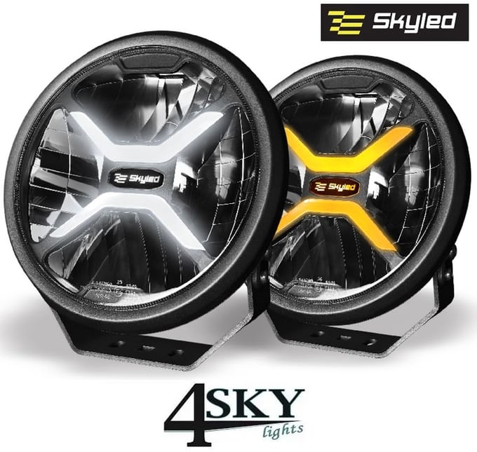 Verstraler - Skyled - Crux 9X - 8.7 - 22cm - Smoke - Positielicht Wit/Amber - Driving