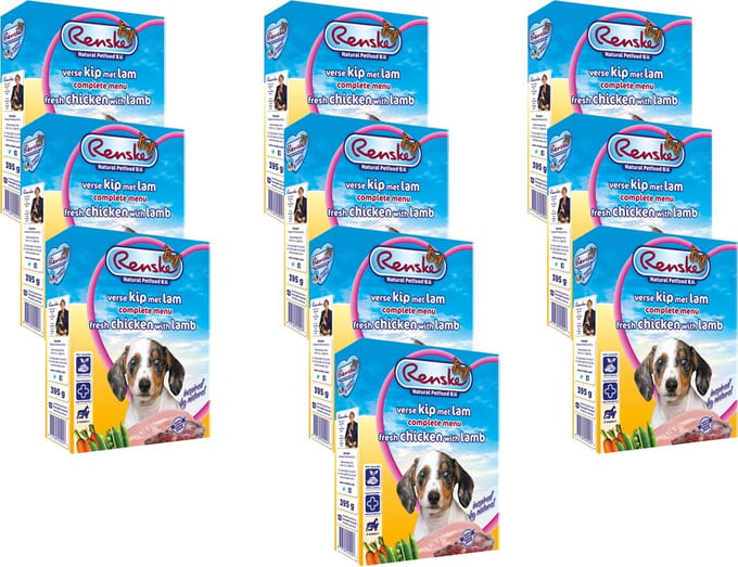 Renske vers vlees puppy kip / lam - 10x395 gr