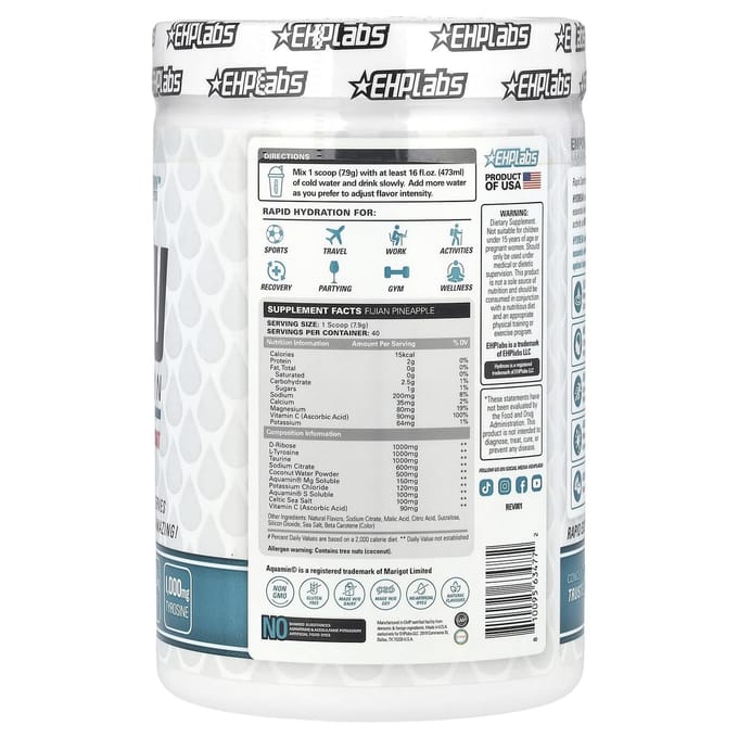 Hydreau Sports Hydration, Fiji Ananas, 316G(11.15Oz)