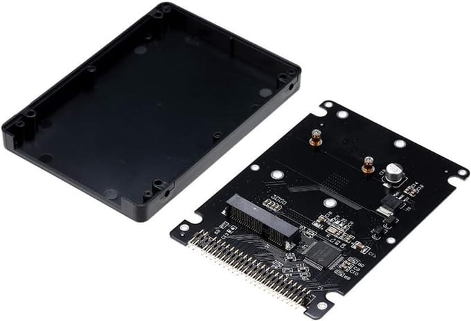 SSD Adapter Behuizing - Converter Case - Oude Laptop Upgrade - mSATA naar PATA IDE - 2.5 inch - Zwart