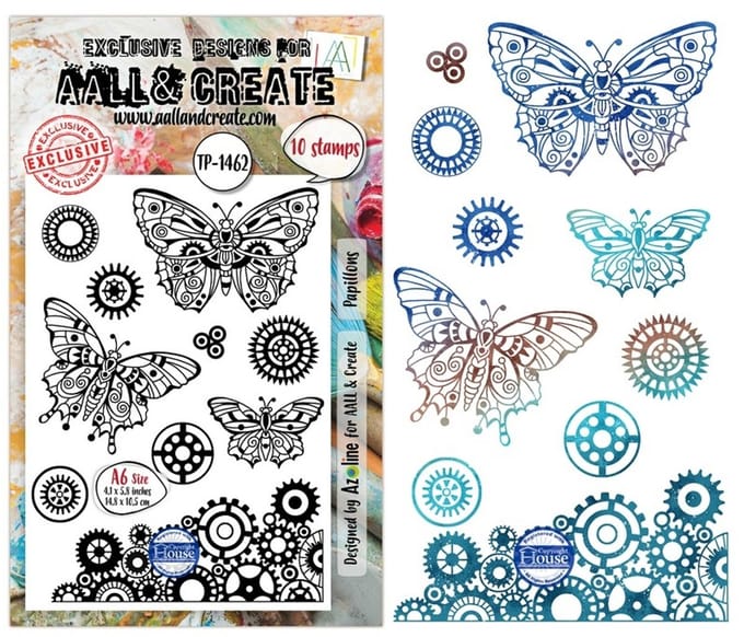 Aall & Create clearstamp A6 - Papillons