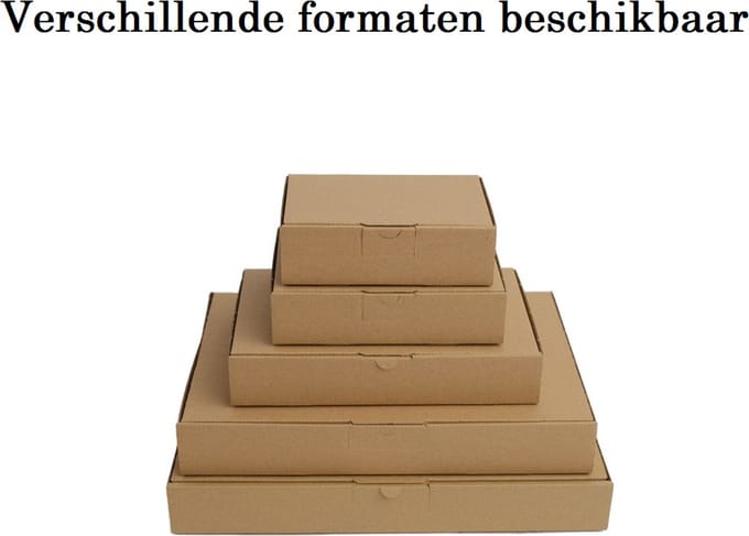 25 Bruine Standaard Brievenbusdozen Formaat A5 - 22 X 15,5 x 3 Cm