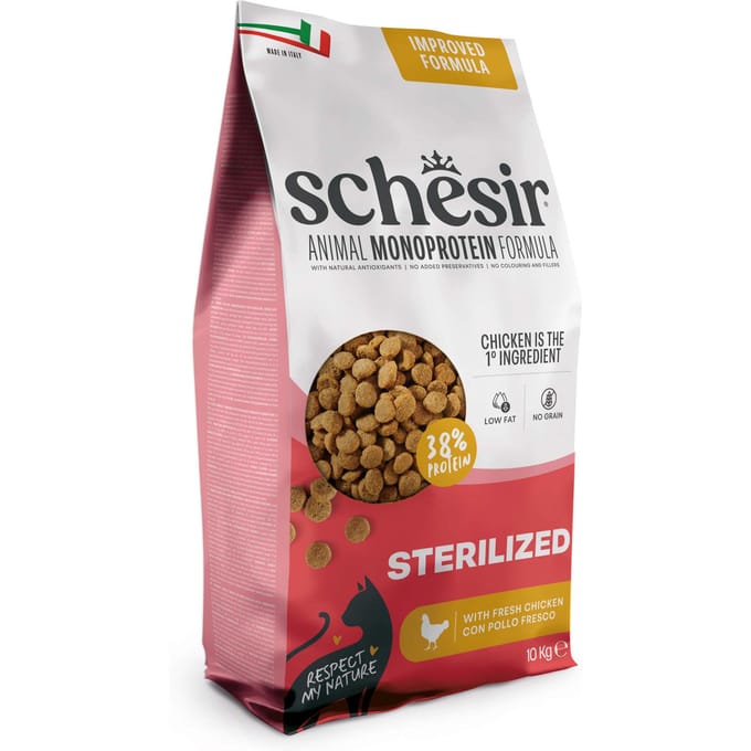 Schesir Sterilized & Light met kip - Dubbelpak: 2 x 10 kg