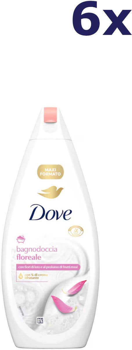 6x Dove douchegel Lotus Bloem 450 ml